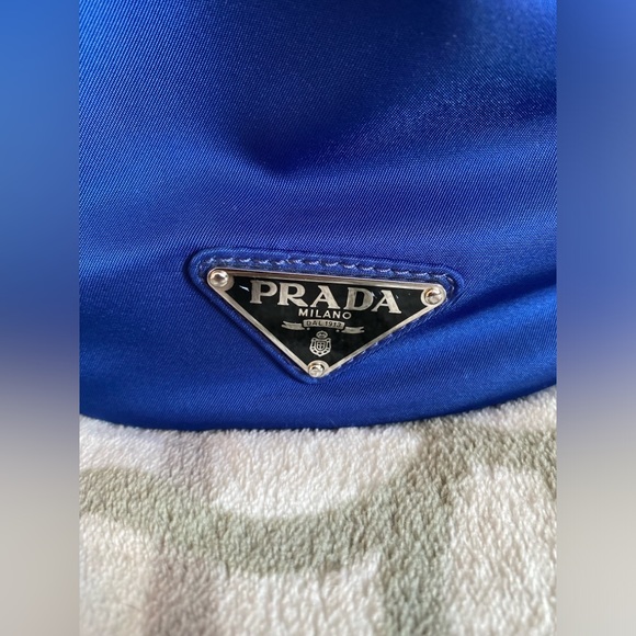 Nylon Drawstring Prada Backpack Dark Blue - Picture 5 of 7